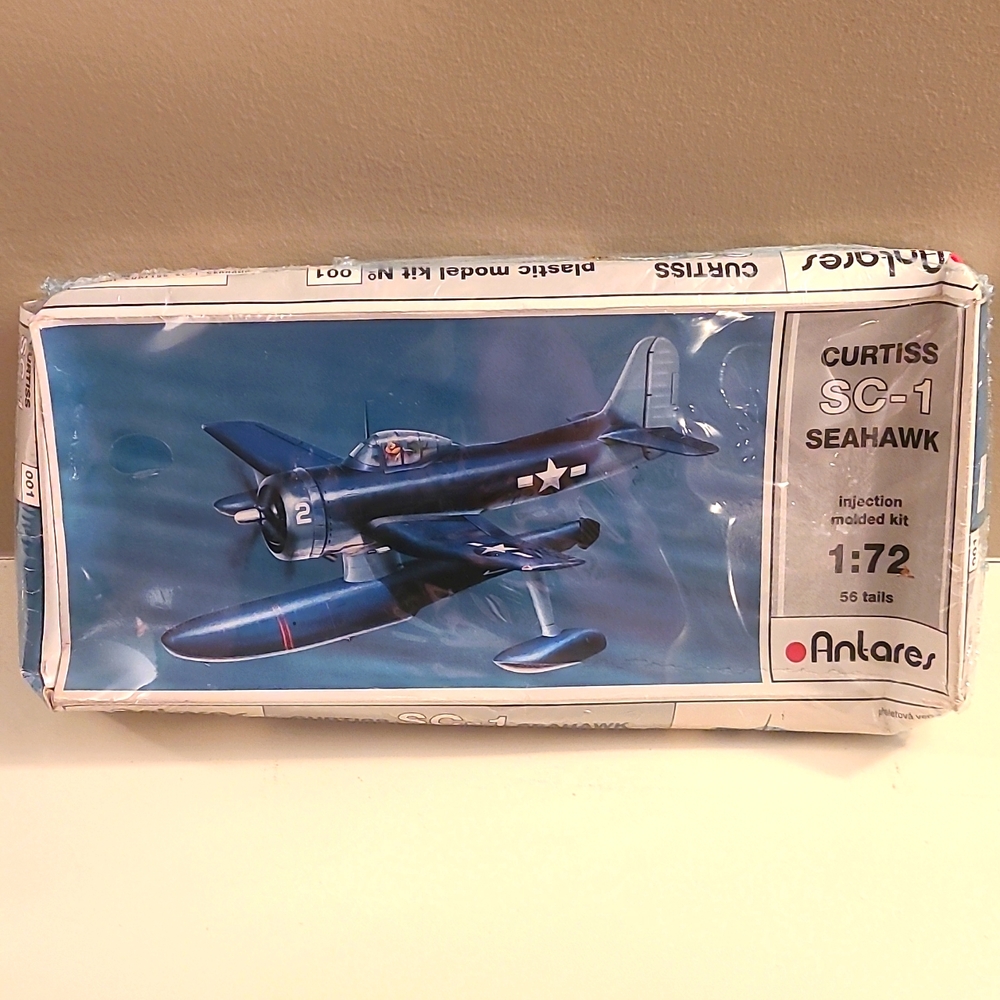 Anteras- Curtiss SC-1 Seahawk Model Float Plane Kit # 001 -Sealed